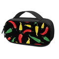 Colorful Chili Peppers Pattern Print Portable Cooler Travel Case