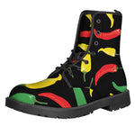 Colorful Chili Peppers Pattern Print Backpack