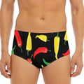 Colorful Chili Peppers Pattern Print Men's Triangle Swim Briefs