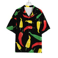 Colorful Chili Peppers Pattern Print Rayon Hawaiian Shirt