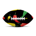 Colorful Chili Peppers Pattern Print Rugby Ball