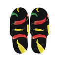 Colorful Chili Peppers Pattern Print Slippers