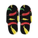 Colorful Chili Peppers Pattern Print Slippers