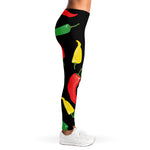 Colorful Chili Peppers Pattern Print Women's Leggings