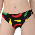 Colorful Chili Peppers Pattern Print Women's Panties