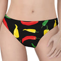 Colorful Chili Peppers Pattern Print Women's Thong
