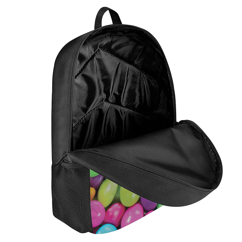 Colorful Chocolate Candy Print 17 Inch Backpack
