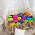Colorful Chocolate Candy Print Baby Crib Sheet