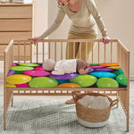 Colorful Chocolate Candy Print Baby Crib Sheet