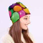 Colorful Chocolate Candy Print Beanie