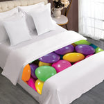 Colorful Chocolate Candy Print Bed Runner