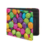 Colorful Chocolate Candy Print Bifold Wallet