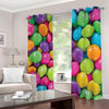 Colorful Chocolate Candy Print Blackout Grommet Curtains