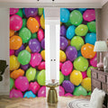 Colorful Chocolate Candy Print Dimout Pencil Pleat Curtains