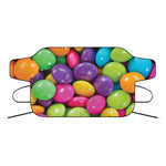Colorful Chocolate Candy Print Car Windshield Snow Cover