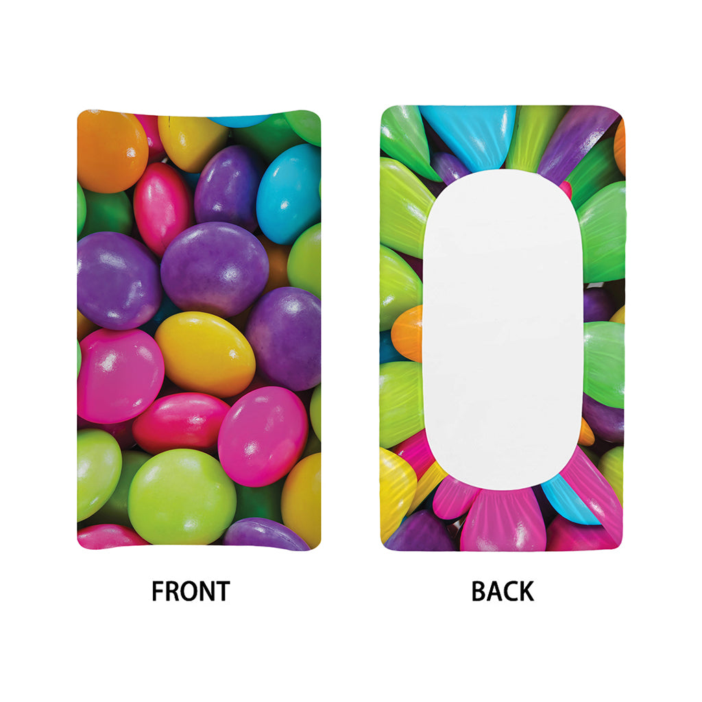 Colorful Chocolate Candy Print Changing Pad Cover