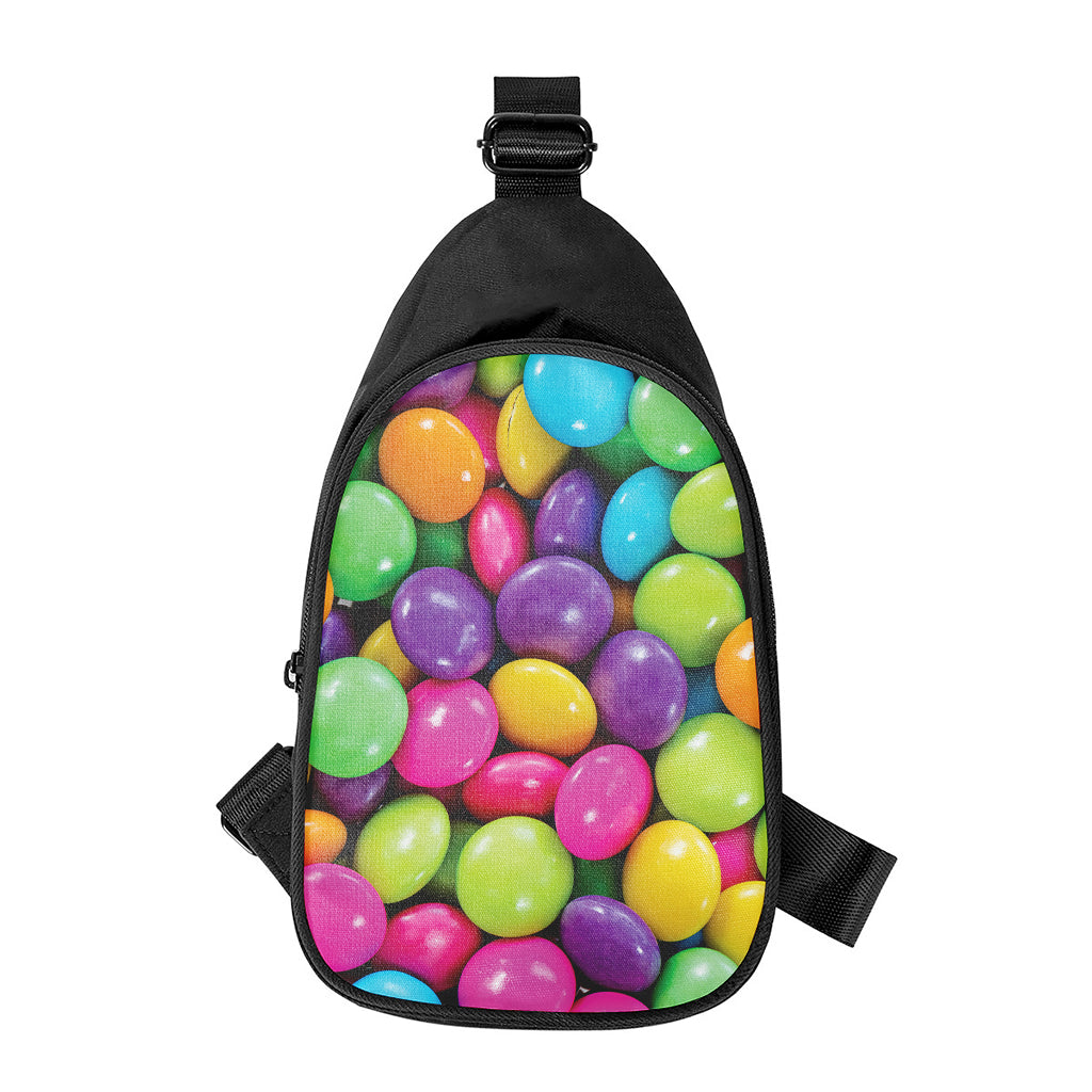 Colorful Chocolate Candy Print Chest Bag