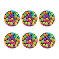 Colorful Chocolate Candy Print Coaster Set