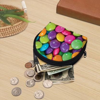 Colorful Chocolate Candy Print Coin Purse