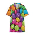 Colorful Chocolate Candy Print Cotton Hawaiian Shirt