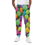 Colorful Chocolate Candy Print Cotton Pants