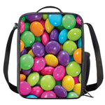 Colorful Chocolate Candy Print Crossbody Lunch Bag