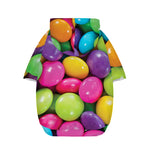 Colorful Chocolate Candy Print Dog Zip Up Hoodie