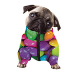 Colorful Chocolate Candy Print Dog Zip Up Jacket