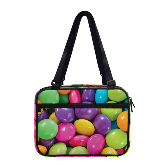 Colorful Chocolate Candy Print Double Strap Bible Bag
