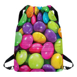 Colorful Chocolate Candy Print Drawstring Backpack