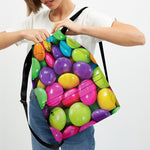 Colorful Chocolate Candy Print Drawstring Backpack