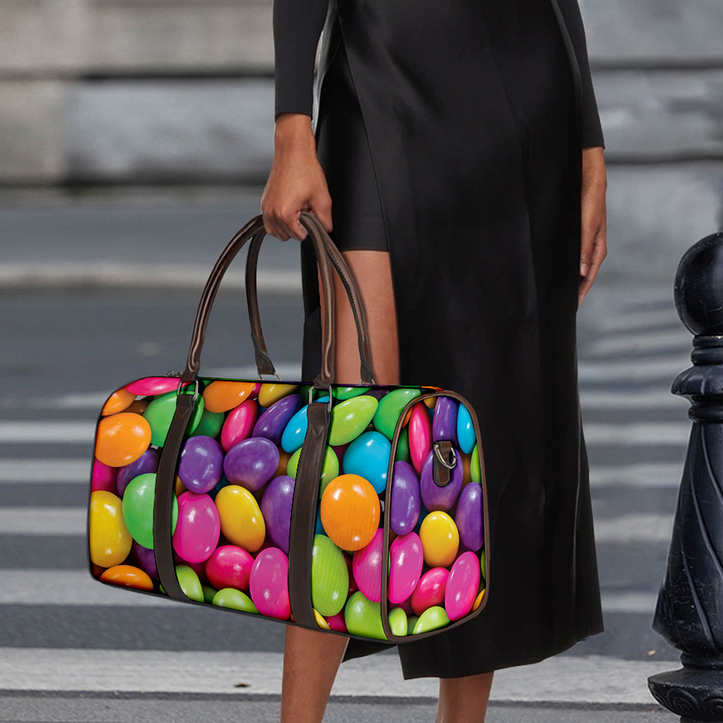 Colorful Chocolate Candy Print Duffle Bag