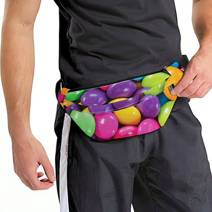 Colorful Chocolate Candy Print Fanny Pack