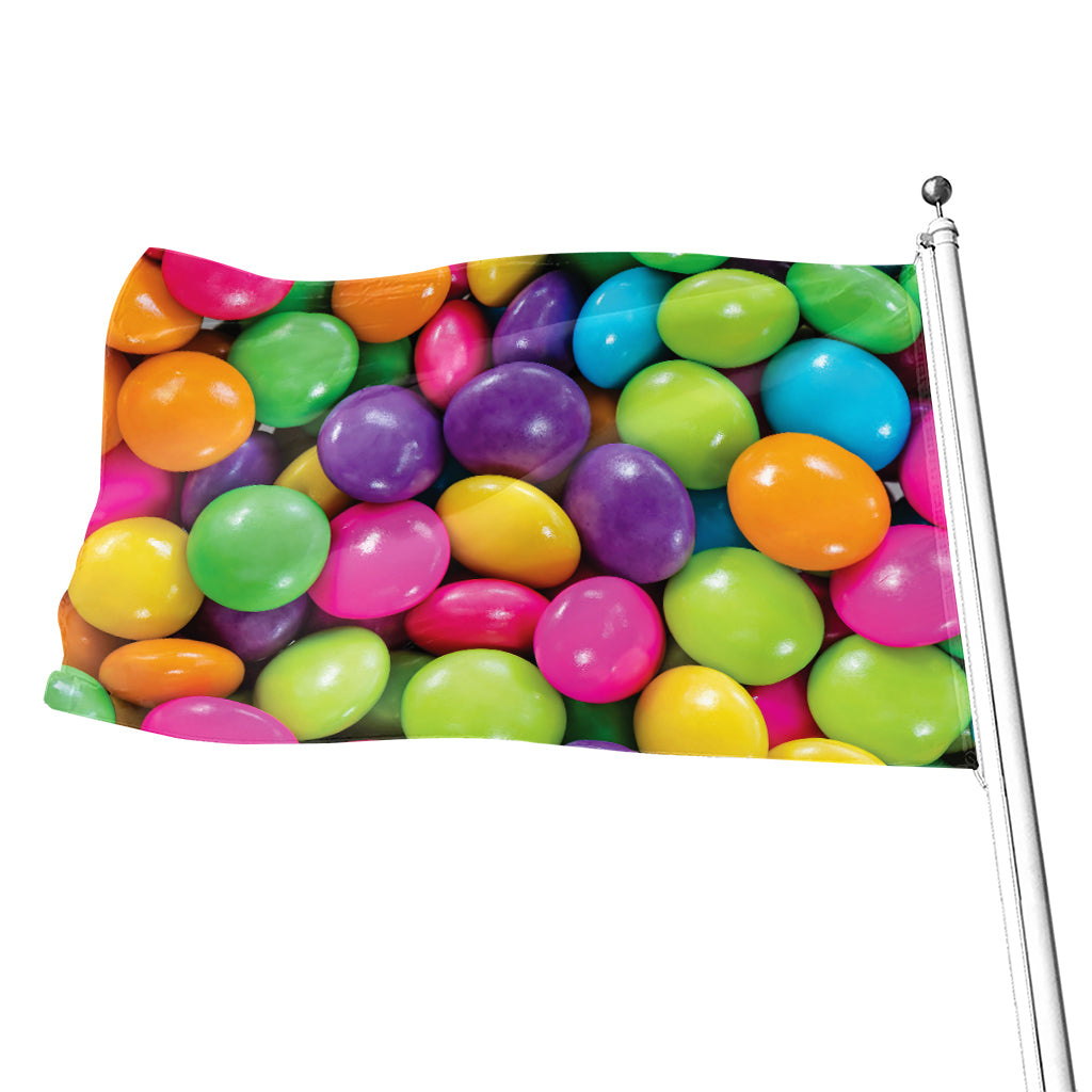 Colorful Chocolate Candy Print Flag