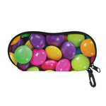 Colorful Chocolate Candy Print Glasses Case