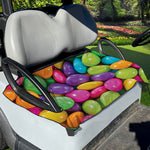 Colorful Chocolate Candy Print Golf Cart Seat Cover