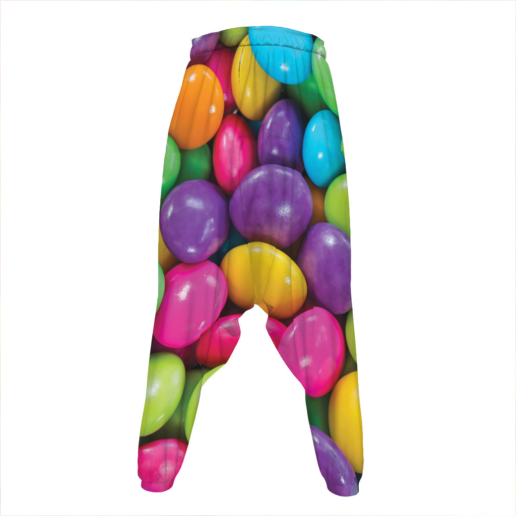 Colorful Chocolate Candy Print Hammer Pants