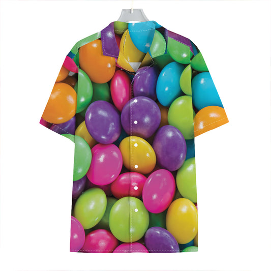 Colorful Chocolate Candy Print Hawaiian Shirt
