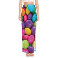 Colorful Chocolate Candy Print High Slit Maxi Skirt