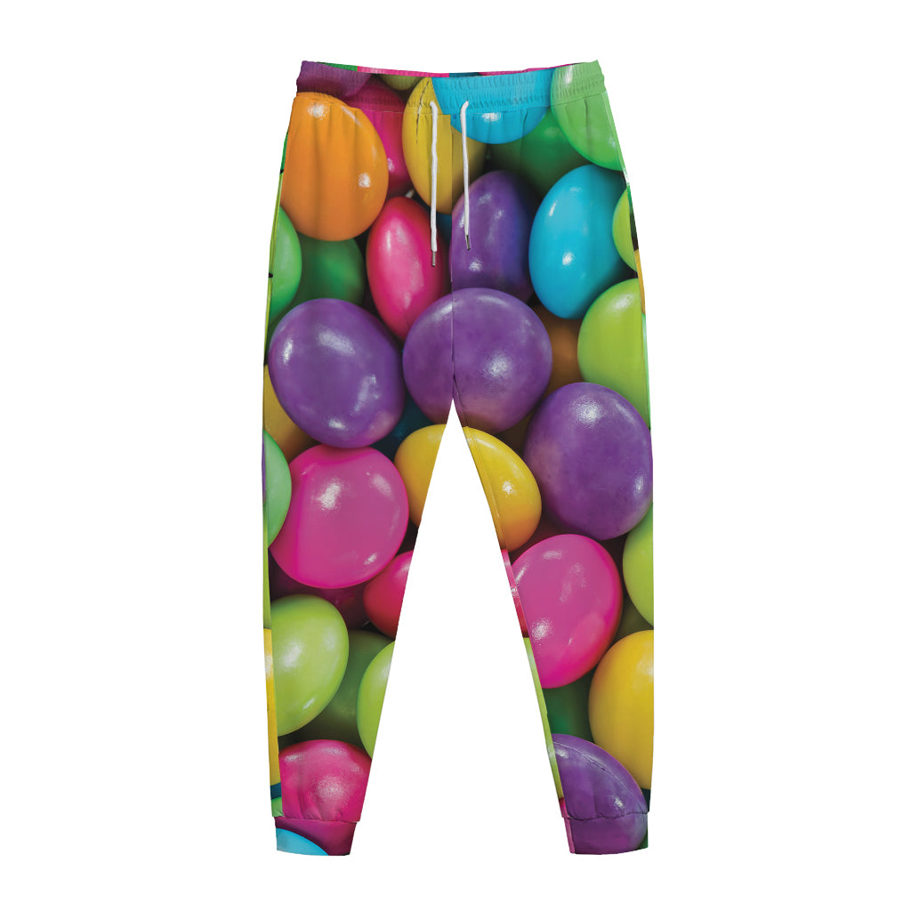 Colorful Chocolate Candy Print Jogger Pants