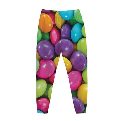 Colorful Chocolate Candy Print Jogger Pants