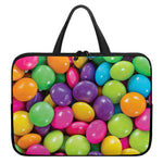 Colorful Chocolate Candy Print Laptop Sleeve With Handle