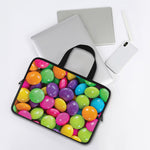 Colorful Chocolate Candy Print Laptop Sleeve With Handle