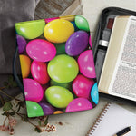 Colorful Chocolate Candy Print Leather Bible Cover