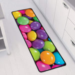 Colorful Chocolate Candy Print Long Kitchen Mat