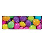 Colorful Chocolate Candy Print Long Kitchen Mat