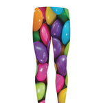 Colorful Chocolate Candy Print Men's leggings