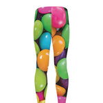 Colorful Chocolate Candy Print Men's leggings