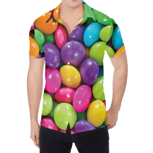 Colorful Chocolate Candy Print Men's Shirt