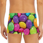 Colorful Chocolate Candy Print Men's Short Boxer Briefs